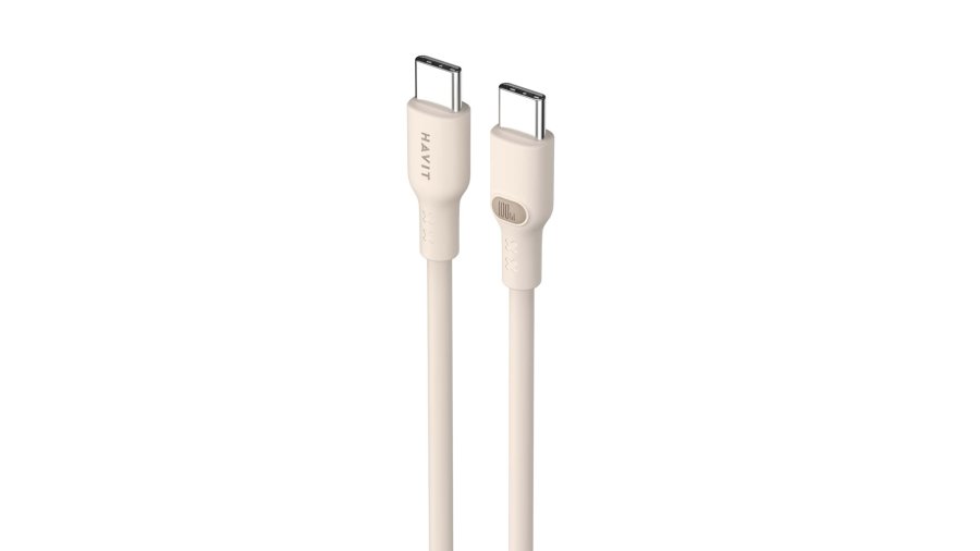 Havit CB6284 - USB Type C til USB Type C-kabel, 2,0 m (beige) #1