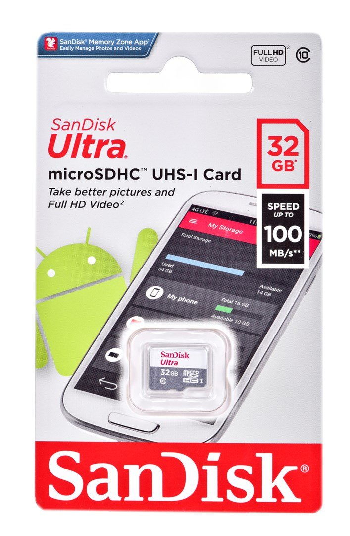 Sandisk Ultra microSDHC hukommelseskort 32 GB Klasse 10 #1
