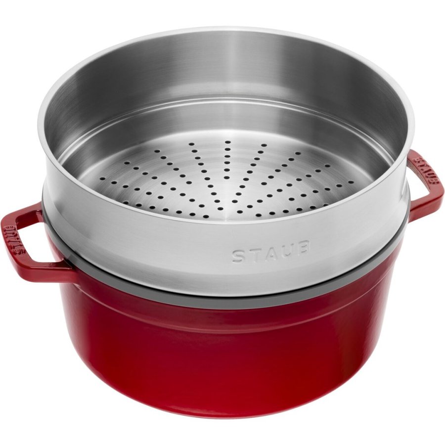ZWILLING STAUB LA COCOTTE 5,25 L Rund Stbejern Gryde bradepande #10