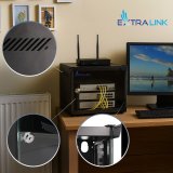 Extralink LITE 4U 10 280X310 WALL-MOUNTED RACKMOUNT CABINET BLACK Fritst�ende/v�g-/gulvmonteret stativ Sort #4