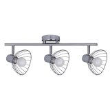 Activejet GIZEL tredobbelt loft vglampe strip krom E14 vglampe til stuen #1