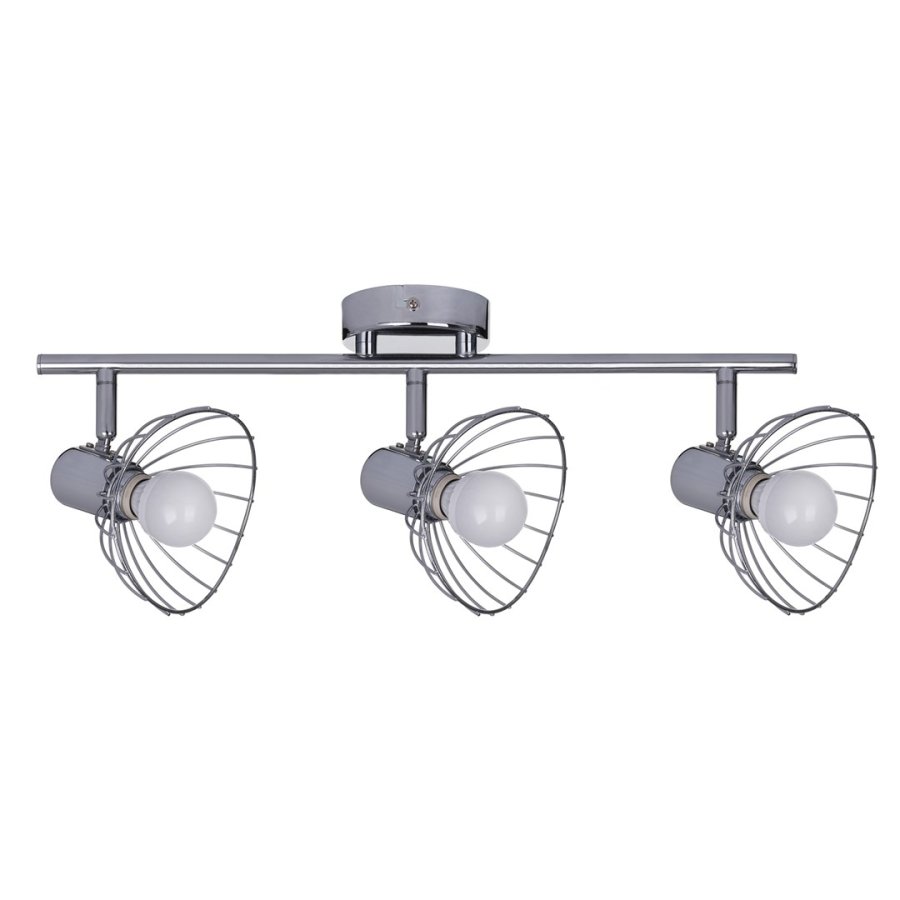 Activejet GIZEL tredobbelt loft vglampe strip krom E14 vglampe til stuen #1