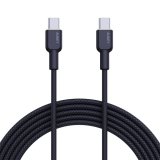 AUKEY CB-NCC1 USB-C Type-C Power Delivery PD 60W 3A 1m Nylon Sort #9