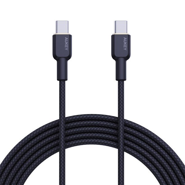 AUKEY CB-NCC1 USB-C Type-C Power Delivery PD 60W 3A 1m Nylon Sort #9