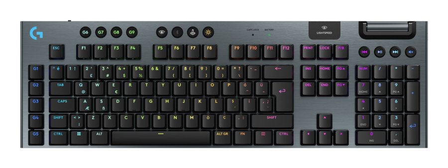 Logitech G G915 X LIGHTSPEED tastatur Spil USB + RF Wireless + Bluetooth QWERTY US International Sort #1