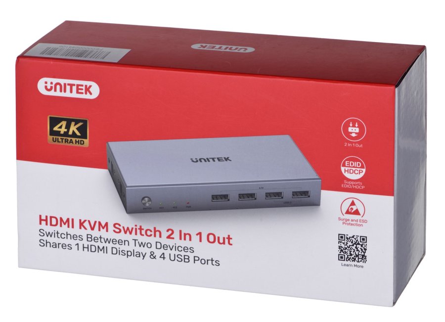 UNITEK V307A KVM Switch Gr #12