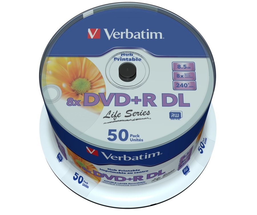 Verbatim 97693 tom DVD 8,5 GB DVD+R DL 50 stk #3