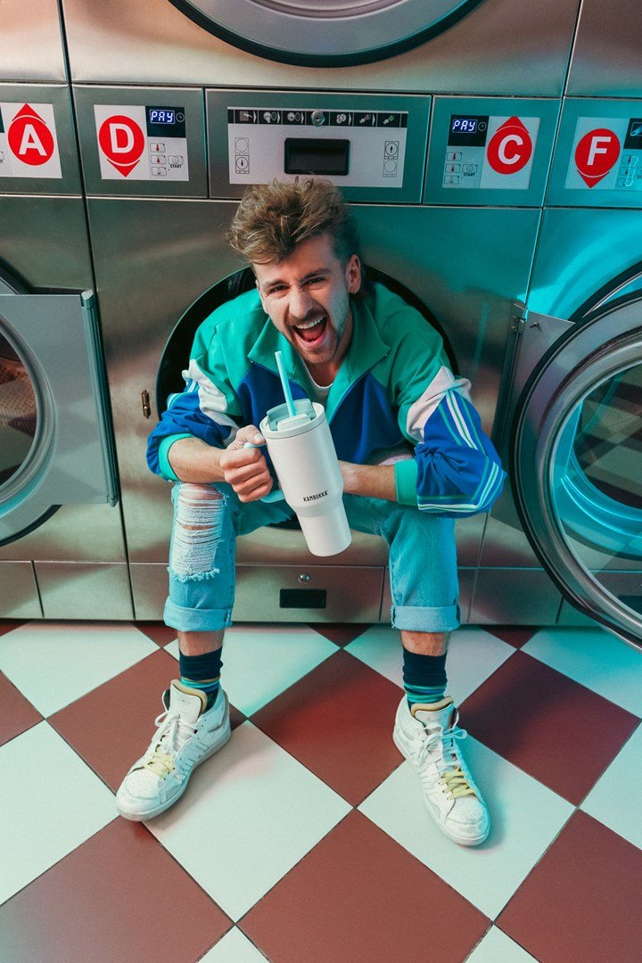 Termokrus med teleskopsugerr Kambukka Rio Tumbler 950 ml Frosty Coconut #12