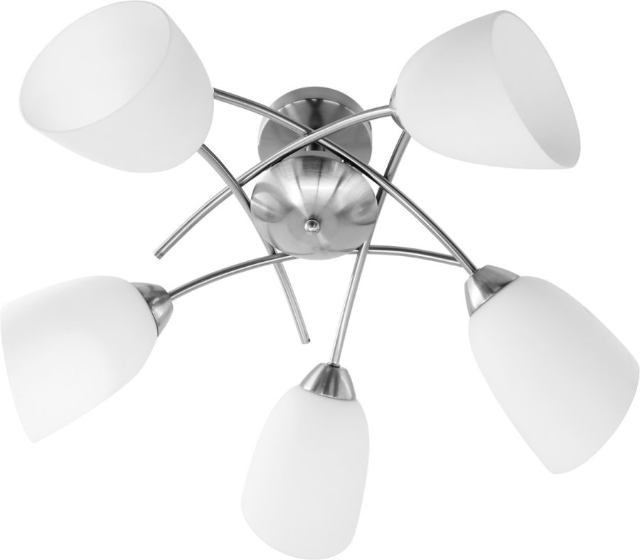 Activejet Klassisk lysekrone vedhng loftslampe NIKITA nikkel 5xE27 til stuen #2