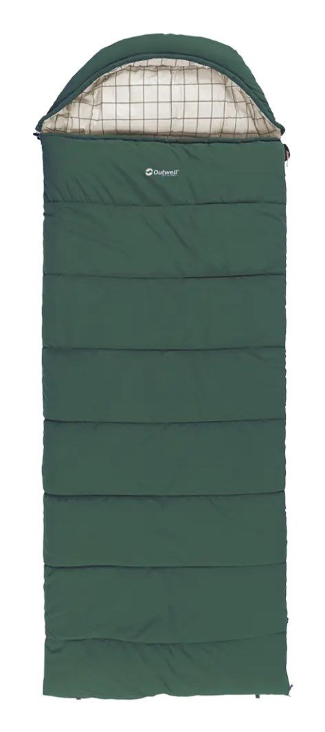 Outwell Camper Prime Voksen Halv-rektangul�r sovepose Bomuld, Polyester Gr�n #1