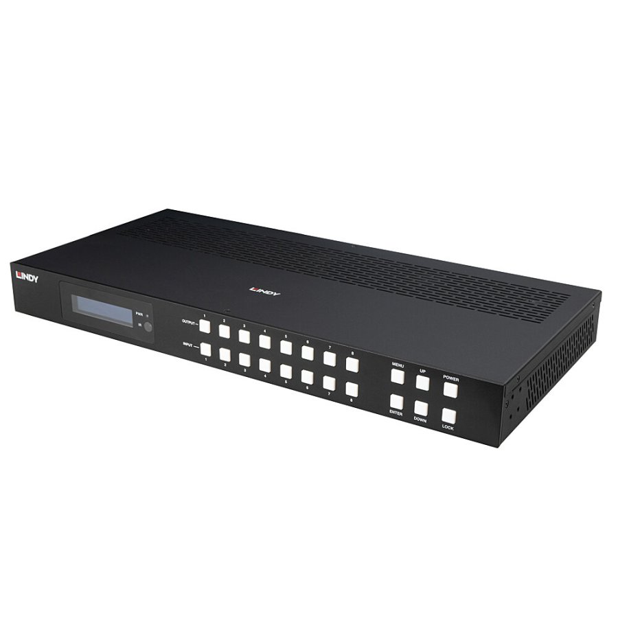 Lindy 38435 matrix kontakt AV matrix omskifter Indbygget sk�rm #1