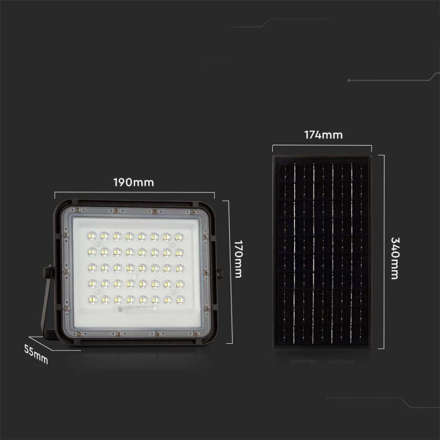 V-TAC 10W IP65 Black VT-80W 4000K 800lm #4