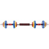 Farvede vgtstnger med vgtstangsfunktion i etui HMS SKC20 2 x 10 kg #13
