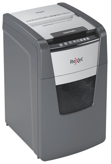 Rexel AutoFeed+ 130M papirmakulator Mikromakulering 55 dB Sort, Gr #3
