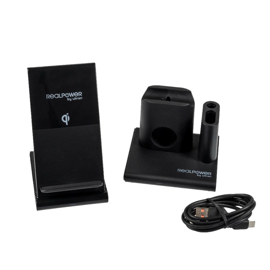 RealPower ChargeAIR Connect Smartphone, SmartWatch, Tablet Sort USB Tr�dl�s opladning Indend�rs #3