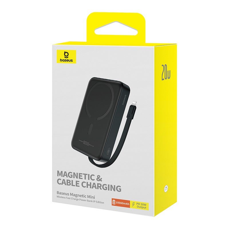 Baseus P10022109113-00 Lithium-polymer (LiPo) powerbank 10000 mAh Trdls opladning Sort #7