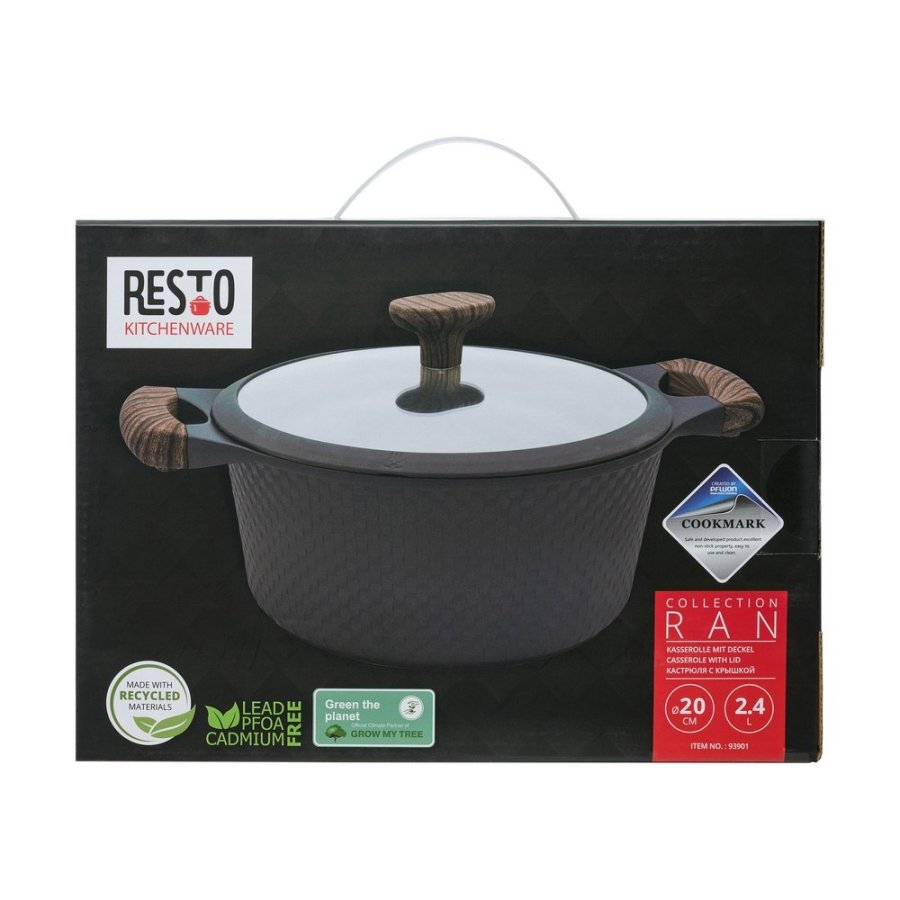 Resto Kitchenware Ran 2,4 L Rund Sort, Tr #9