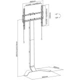Techly ICA-TR47 TV stativ & underholdningscenter #4