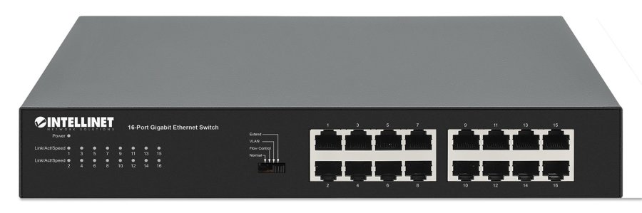 Intellinet 561815 netvrksswitch Gigabit Ethernet (10/100/1000) Sort #4