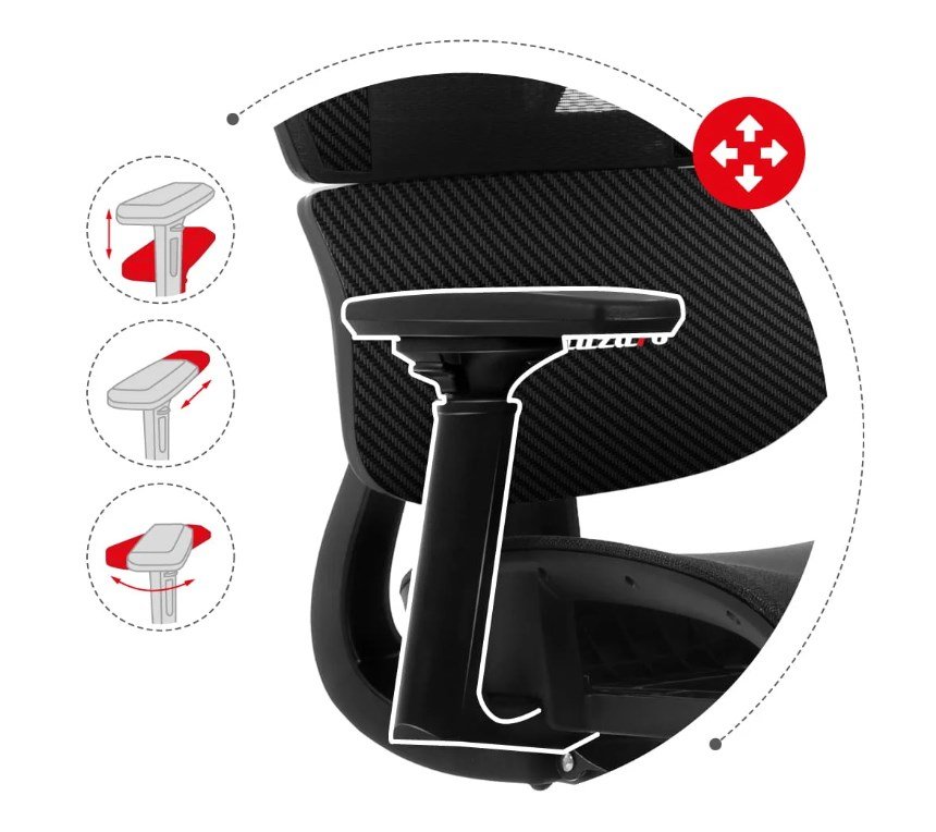 Huzaro Combat 8.0 Carbon gaming-stol #10