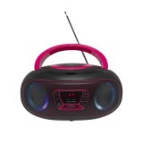 Denver TCL-212BT PINK Brbar CD-afspiller Sort, Lyserd #1