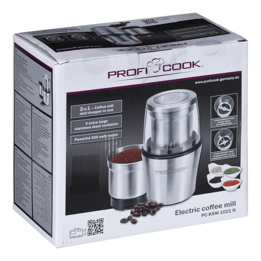 Clatronic PC-KSW 1021 kaffemlle 200 W Rustfrit stl #9