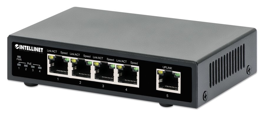 Intellinet 561839 netvrksswitch Gigabit Ethernet (10/100/1000) Strm over Ethernet (PoE) Sort #1