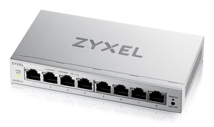 Zyxel GS1200-8V3 Administreret L2 Gigabit Ethernet (10/100/1000) Desktop Gr� #1