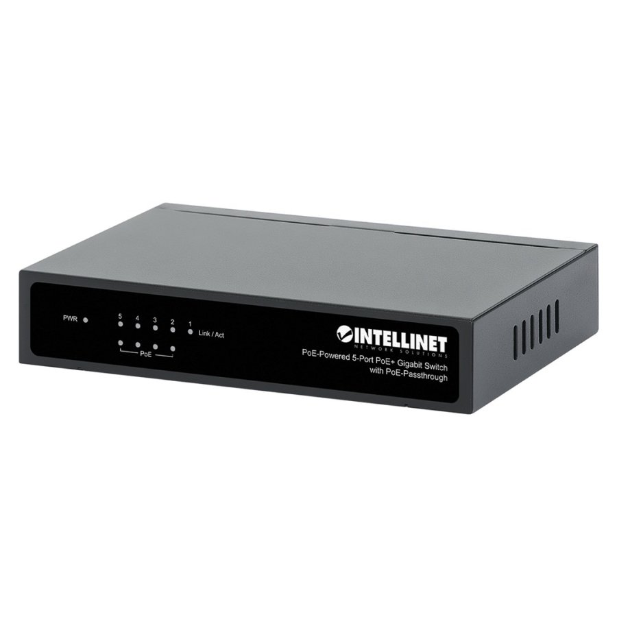 Intellinet PoE-Powered 5x Gigabit Gigabit Ethernet (10/100/1000) Strm over Ethernet (PoE) Sort #7