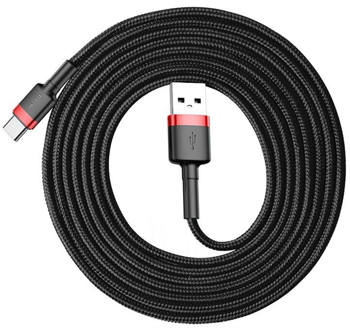 Baseus Cafule USB-kabel 2 m USB A USB C Sort, R�d #2