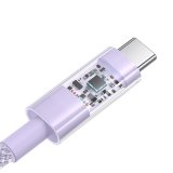 Baseus Gem USB A til USB C hurtigopladningskabel 1 m 100 W Lilla #3