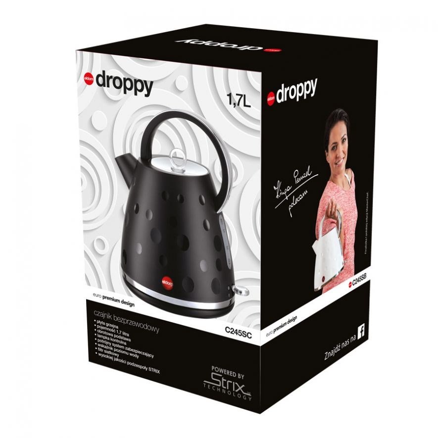 ELDOM C245SC DROPPY Strix elkedel 1,7 L 2000 W Sort #9