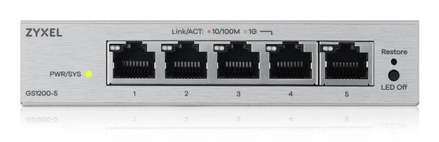 Zyxel GS1200-5V3 Administreret L2 Gigabit Ethernet (10/100/1000) Desktop Gr� #3