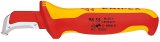 Knipex Kabelmantelmesser 009855 Metallic, Rd, Gul Fast klingekniv #3