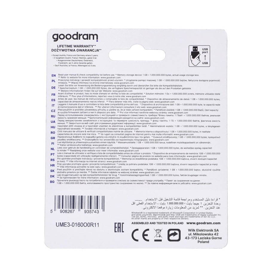 Goodram UME3-0160O0R1 USB-ngle 16 GB USB Type-A 3.2 Gen 1 (3.1 Gen 1) Orange #2