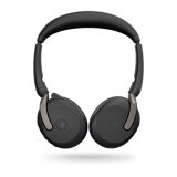 Jabra Evolve2 65 Flex Headset Kabel & trdls Kontor/Callcenter Bluetooth Sort #3