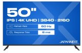JAPANNEXT JN-IPS500UHD60F computersk�rm 127 cm (50