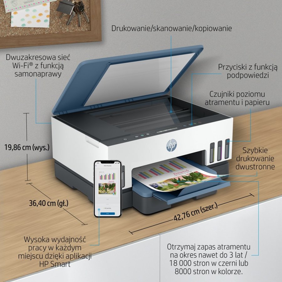 HP Smart Tank 725 All-in-One Termisk inkjet A4 4800 x 1200 dpi 15 sider pr. minut Wi-Fi #18