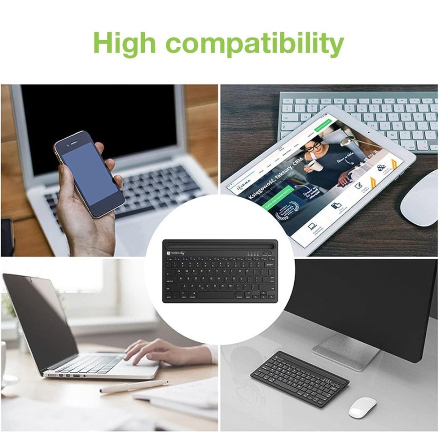 Techly ICTBK102U tastatur Universel Bluetooth QWERTY Engelsk Sort #9