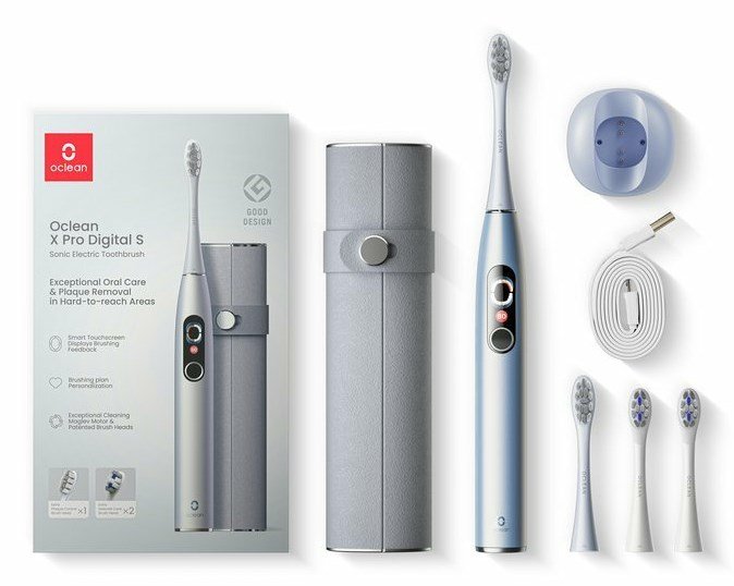 Oclean X PRO DIGITAL SET Voksen Sonisk tandbrste Slv #1