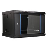 Extralink LITE 6U 530X400 WALL-MOUNTED RACKMOUNT CABINET BLACK Fritst�ende/v�g-/gulvmonteret stativ Sort #7