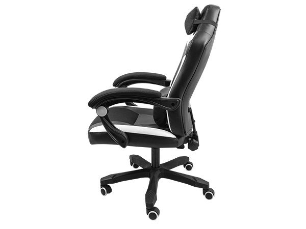 FURY Avenger M+ Universal gamingstol Polstret sde Sort, Hvid #4