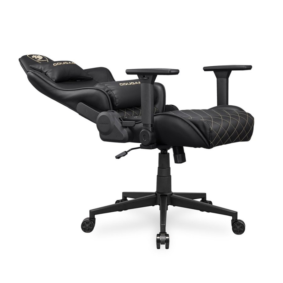 COUGAR CGR-AO2-GLB Universal gamingstol Polstret s�de Sort, Guld #8