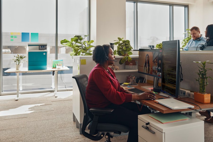 HP Poly Blackwire 3320 Stereo Microsoft Teams Certified USB-C Headset +USB-C/A Adapter #3