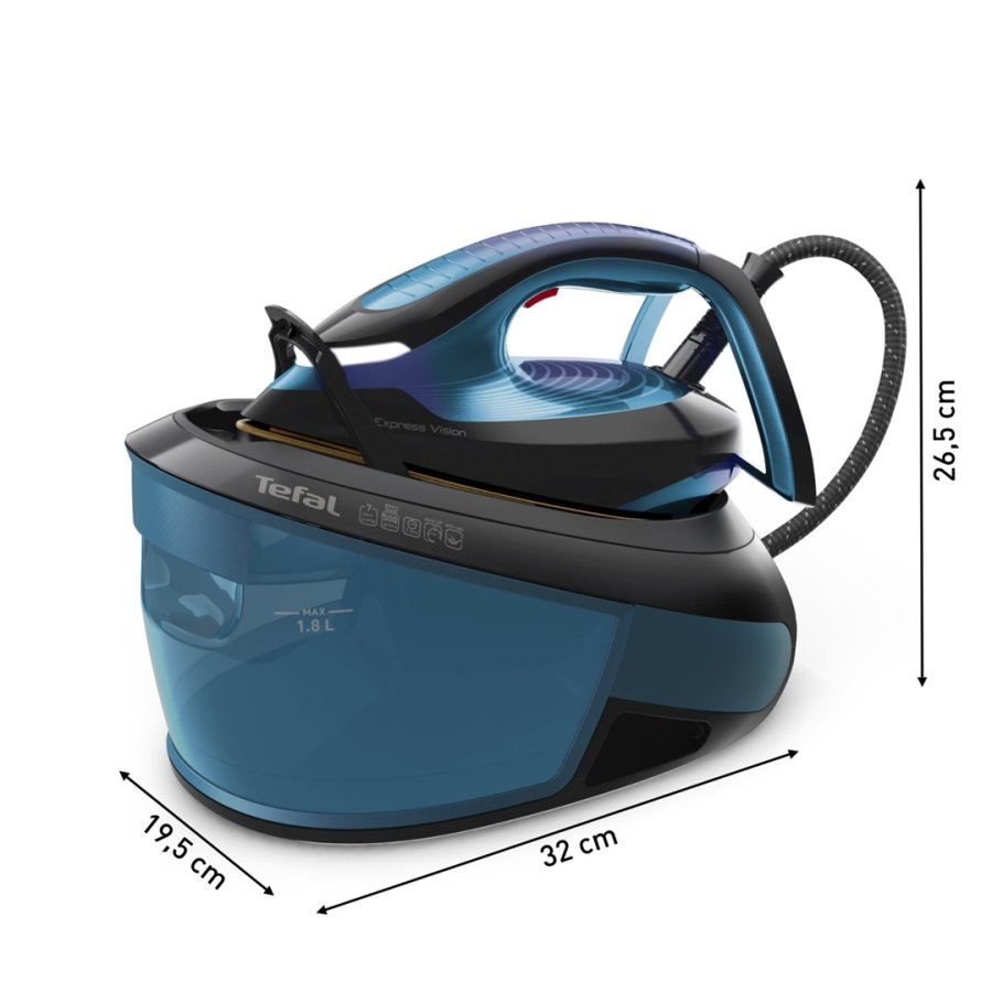 Tefal Express Vision SV8151 2800 W 1,8 L Durilium AirGlide Autoclean soleplate Bl, Sort #6