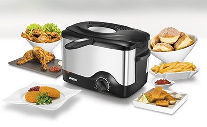 Unold 58615 frituregryde Enkelt Enkeltstende 1200 W Sort, Rustfrit stl #7