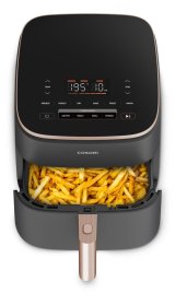 Cosori Turbo Blaze Chef Edition Enkelt 6 L Enkeltstende 1725 W Varmluftsteger Sort, Lyserd guld #4