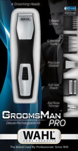 Wahl GroomsMan Pro Batteri Sort, Rustfrit stl #2