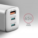 Axagon ACU-DPQ65W oplader til mobil enhed Mobiltelefon, Netbook, Laptop, Smartphone, SmartWatch, Tablet, Universel Hvid Vekselstrm Hurtig opladning Indendrs #3