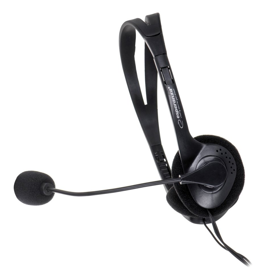 Esperanza EH102 hovedtelefoner/headset Ledningsf�rt Opkald/musik Sort #3